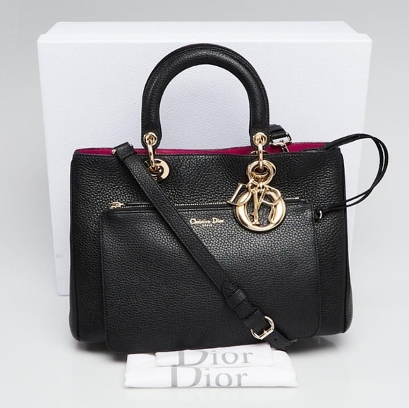 CHRISTIAN DIOR Pebbled Leather Medium bag - Picture 4 of 8